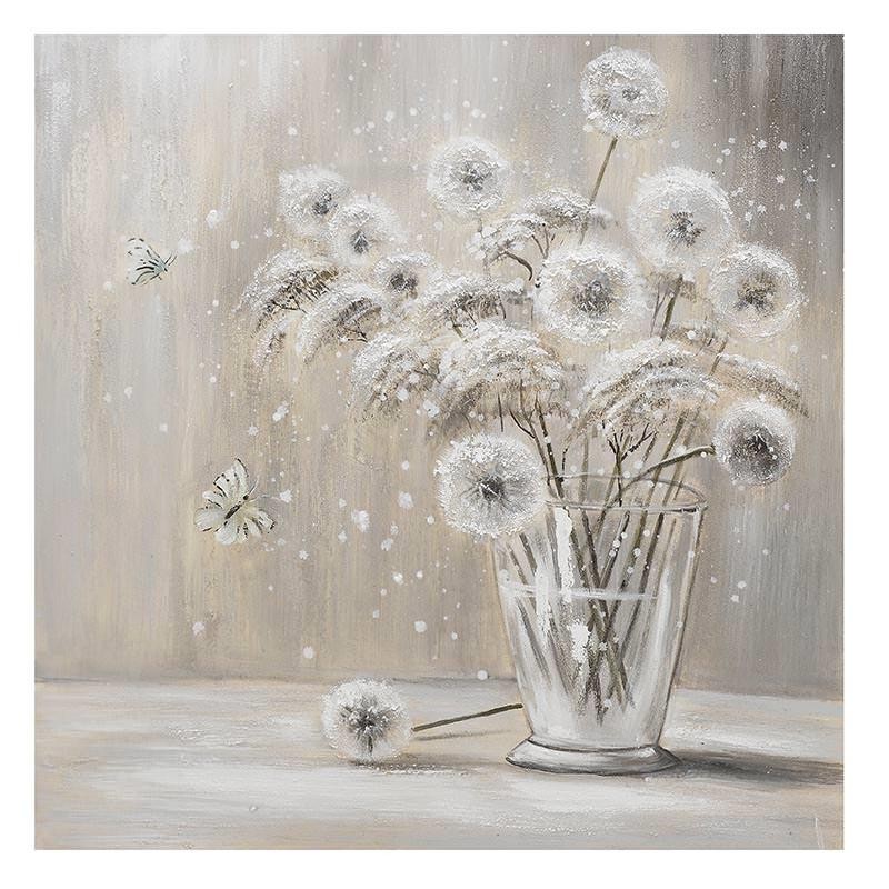 3900060177 ŠTAMPANA SLIKA ULJE NA PLATNU CVETNI DEZEN 80*80cm