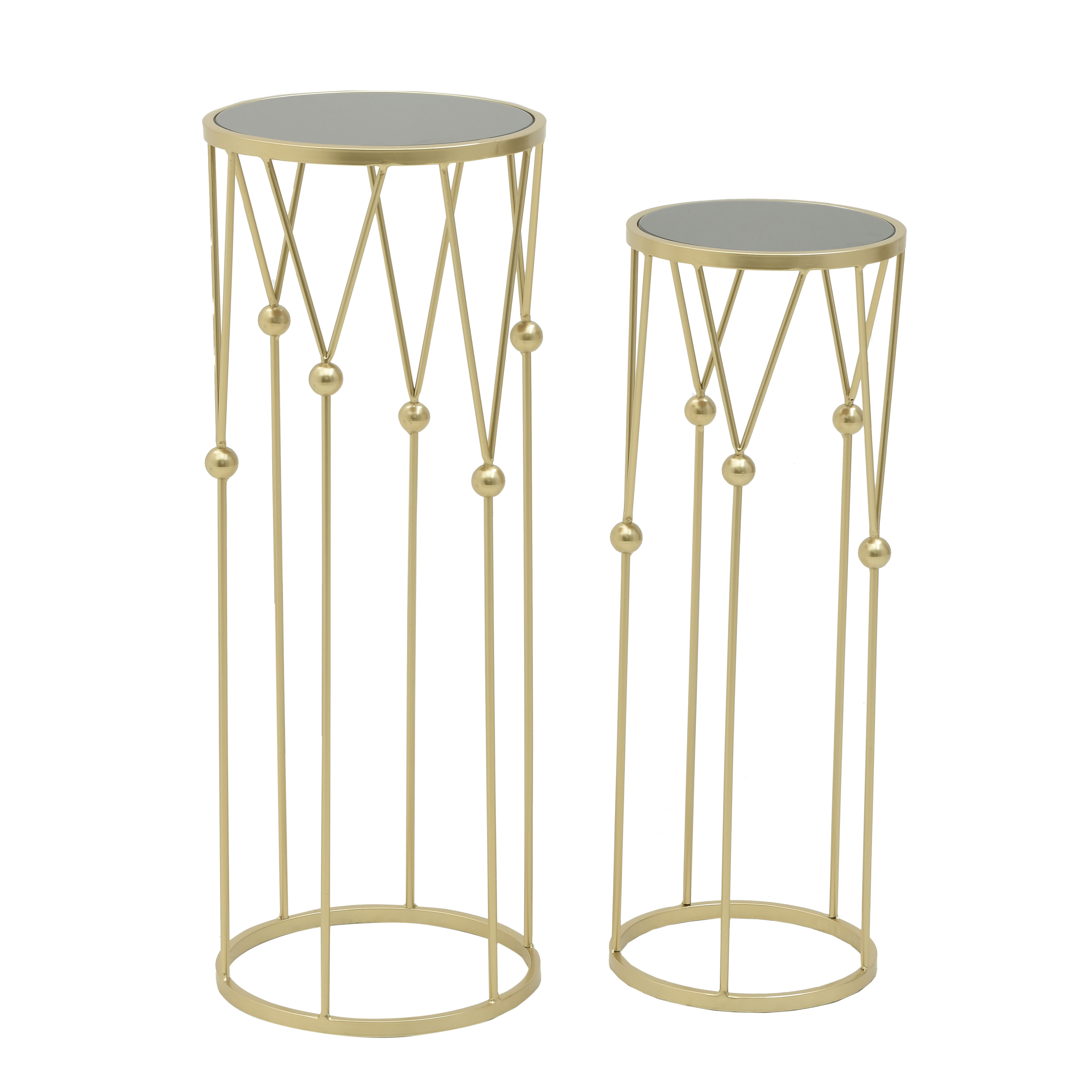3506980048 STO METAL STAKLO ZLATNO CRNI S/2 25X70 CM