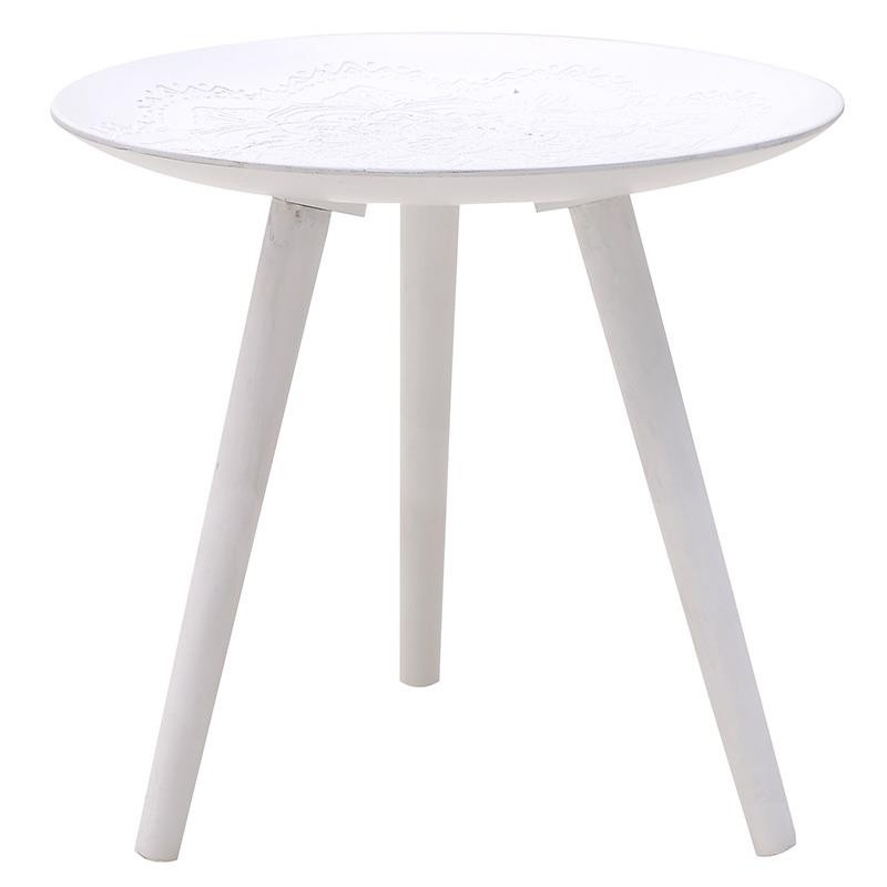 3501430006 STOČIĆ DRVENI BELI 44.5*40cm