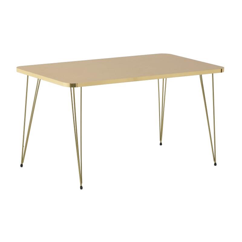 6507940012 STOČIĆ DRVO METAL NATURAL ZLATNI 90X49X50 CM