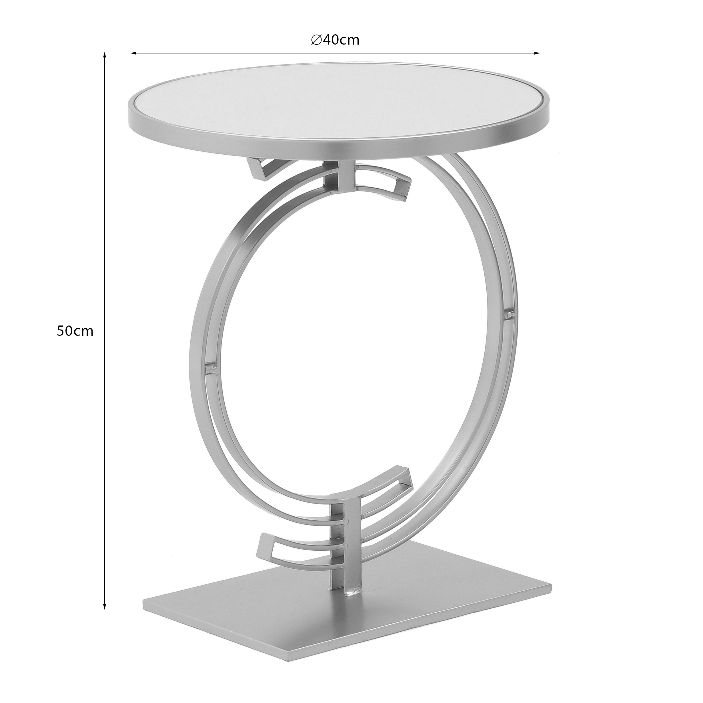 3506980034 STOČIĆ METAL STAKLO ZLATNI 40X50 CM