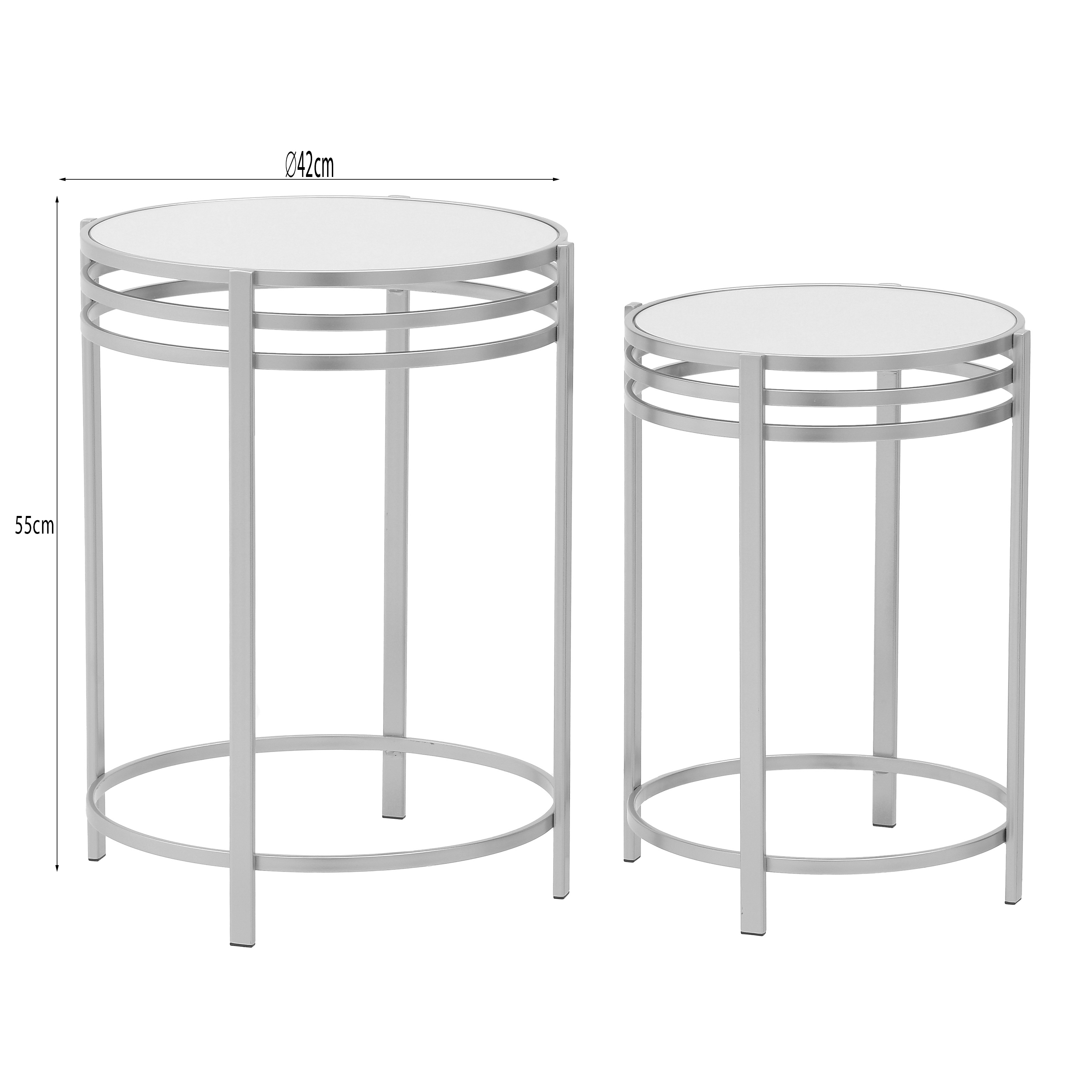 3506980041 STO METAL STAKLO ZLATNI S/2 42X55 CM