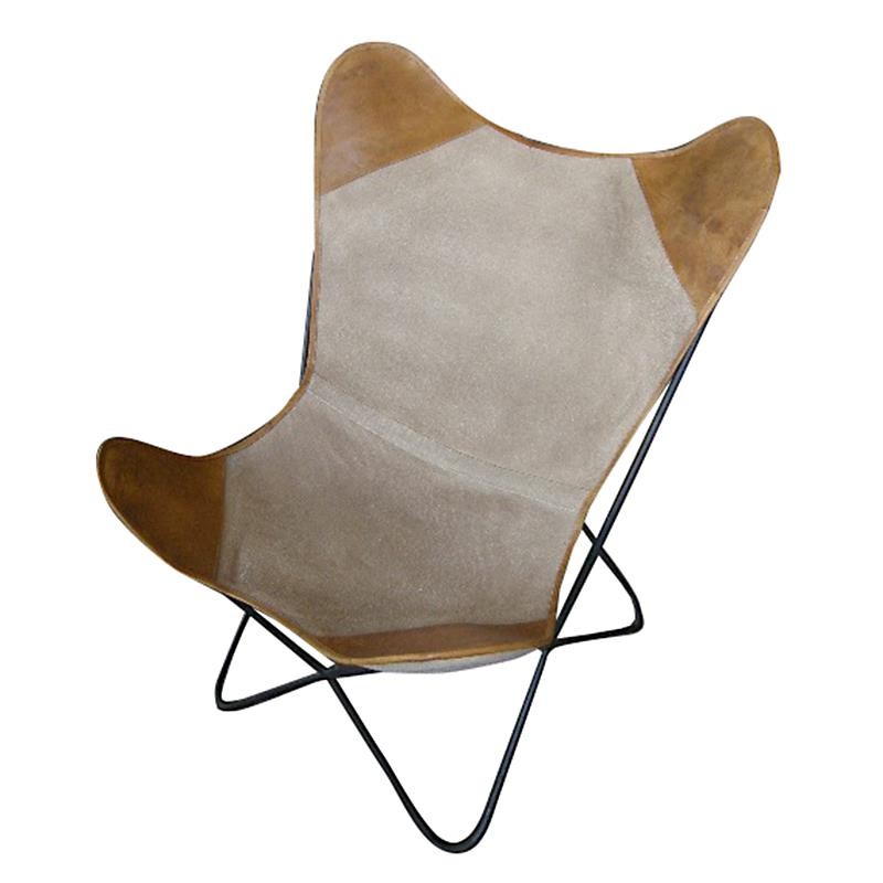 3505560007 STOLICA METALNA TAPACIRANA PLATNOM I VEŠTAČKOM KOŽOM 75*87*86cm