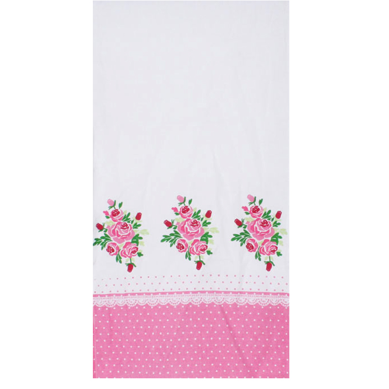 3408030032 NADSTOLNJAK ROZE-BELI SA CVETIĆIMA 40*150cm