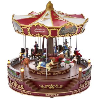 68146 SVETLEĆI MUZIČKI CAROUSEL 30X35 CM