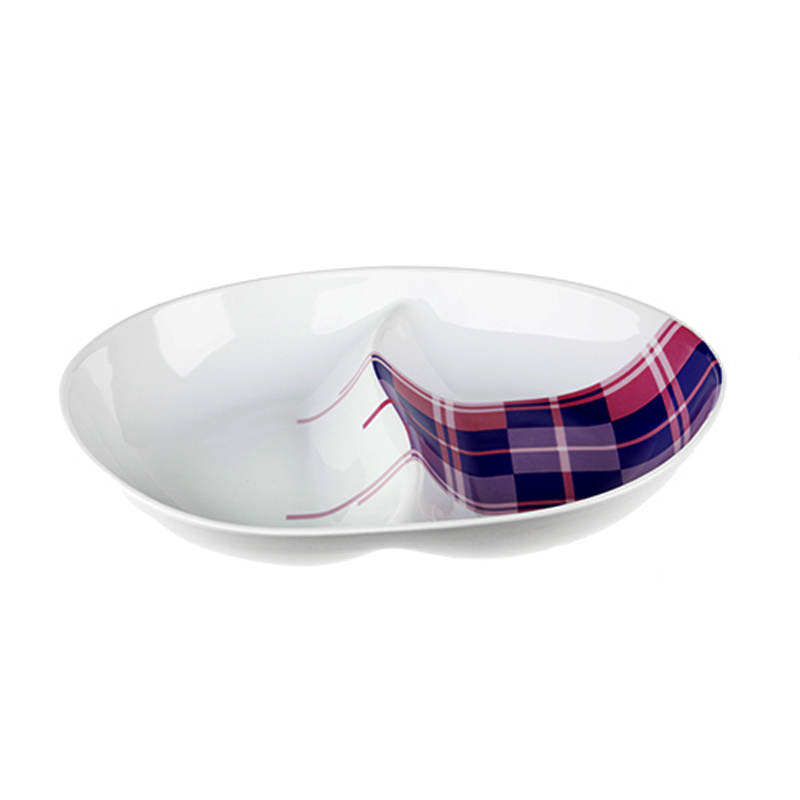 1006013008 PORCELANSKI TANJIR LJUBIČASTO-BELI 5*25.4*19cm
