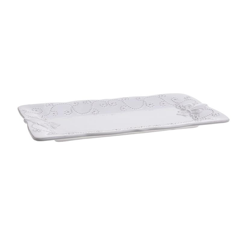 3609720002 TANJIR OD KERAMIKE U BEŽ BOJI 31*16*2.5cm