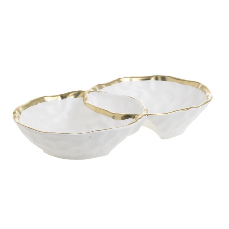 3608020006 TANJIR OD PORCELANA BELI SA RUŽAMA 36*24*3 CM