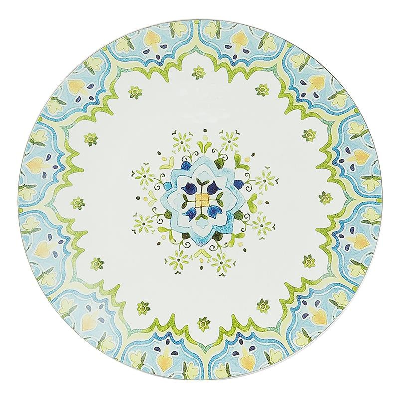 3704360018 TANJIR PLASTIČNI PLAVO-ZELENI 33cm