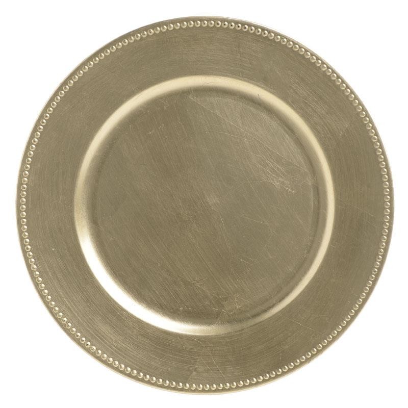 3700190171 TANJIR PLASTIČNI ZLATNI 33*2cm