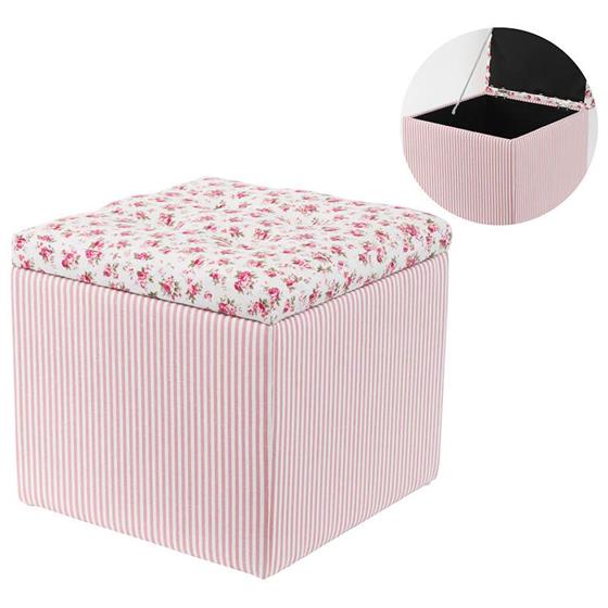 3507210006 TAPACIRANI TABURE-KUTIJA SA ROZE RUŽAMA 32*32*30cm