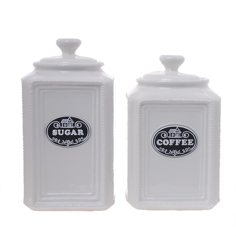 3606180010 TEGLE ZA KAFU I ŠEĆER OD PORCELANA BEŽ