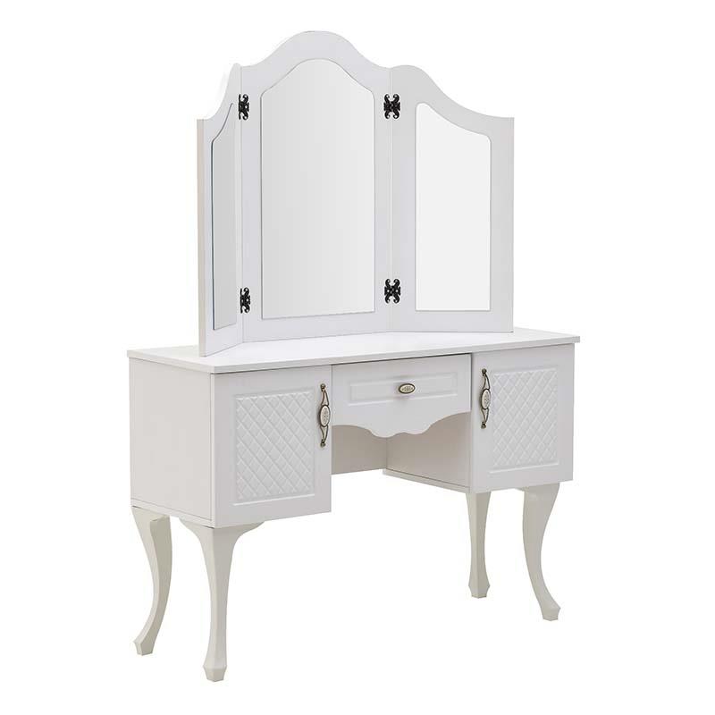 6506870010 TOALETNI STO BELI DRVENI 120X42X165 CM