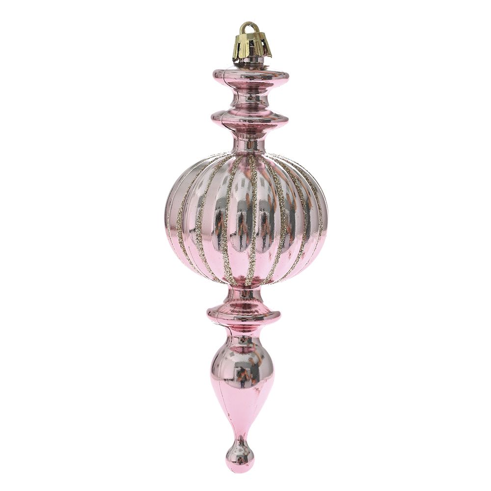 79466 UKRAS ZA JELKU ROZE SA ŠTRSOM  SET/4 5.5X15CM