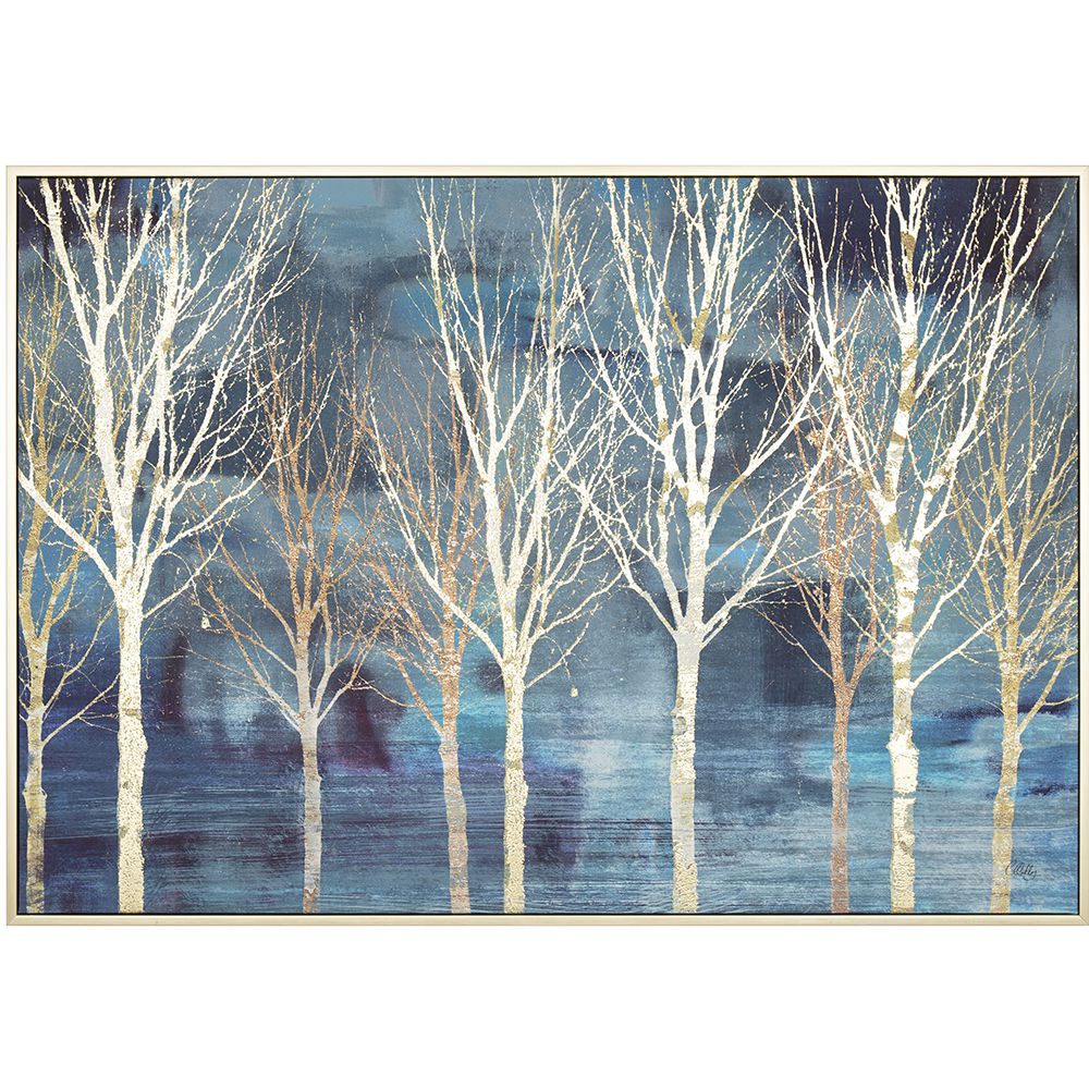 76450 URAMLJENA SLIKA SNEŽNE BREZA 100*70 CM