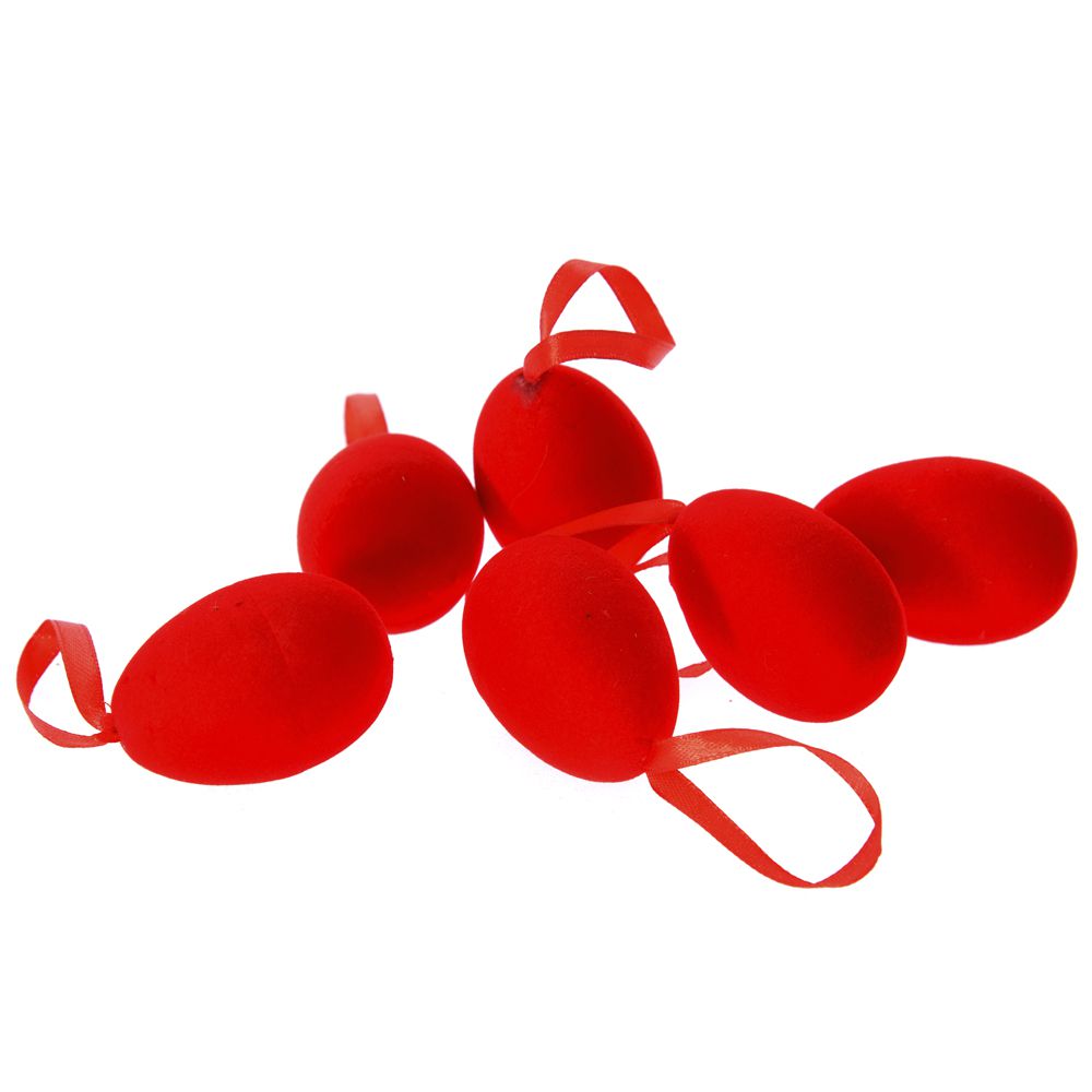 USKRŠNJA DEKORATIVNA JAJA PLASTIČNA S/6 4*6cm 