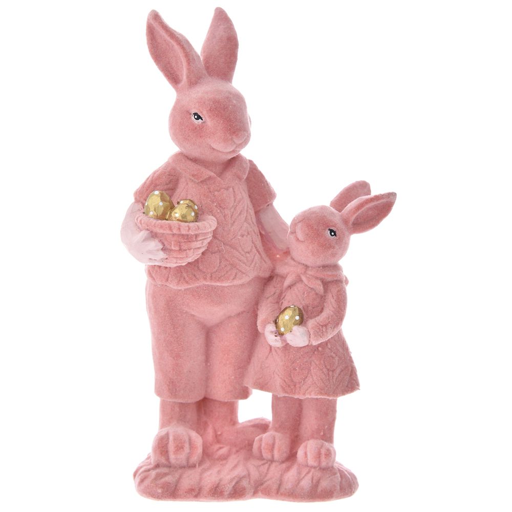 USKRŠNJA FIGURA ZEC ROZE 13*8*20cm