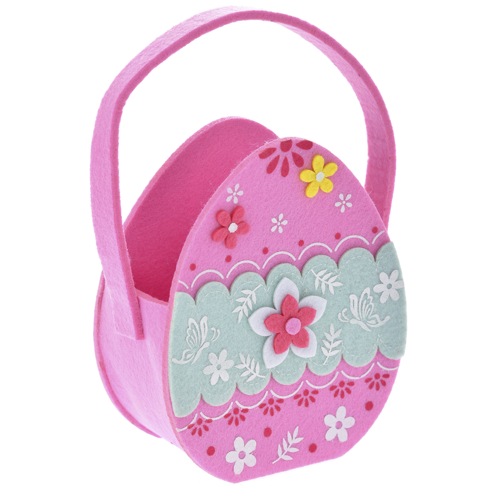 USKRŠNJA KORPICA OD ČOJE U OBLIKU JAJA ROZE 15*8*18cm