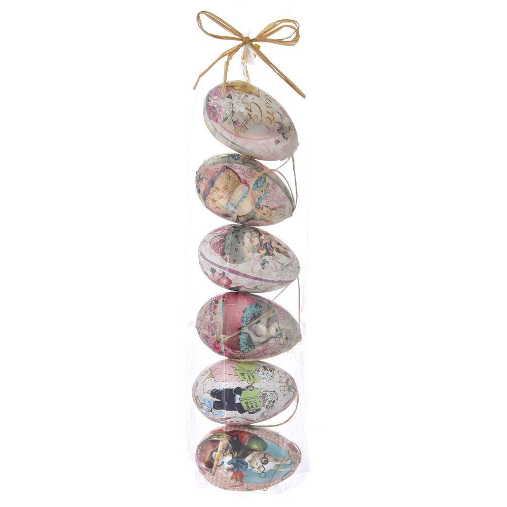 USKRŠNJA PLASTIČNA JAJA 6cm SET/6 