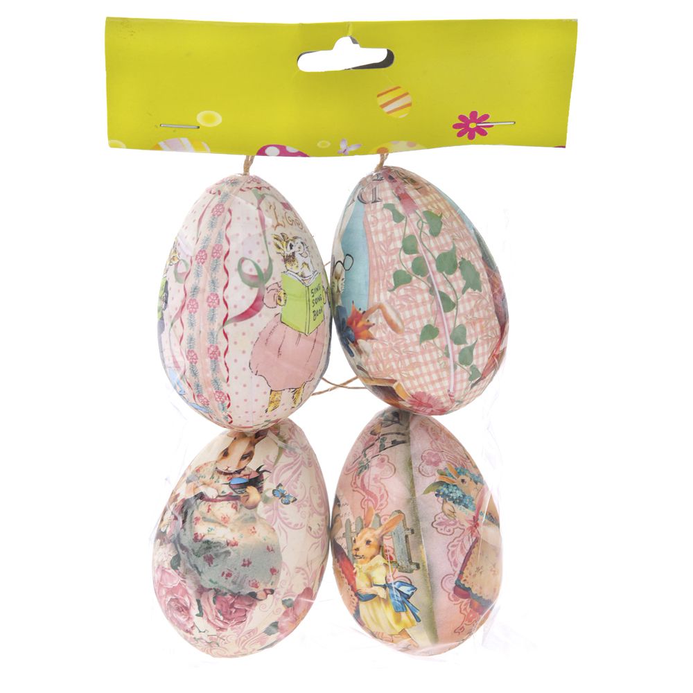 USKRŠNJA PLASTIČNA JAJA 8cm SET/4