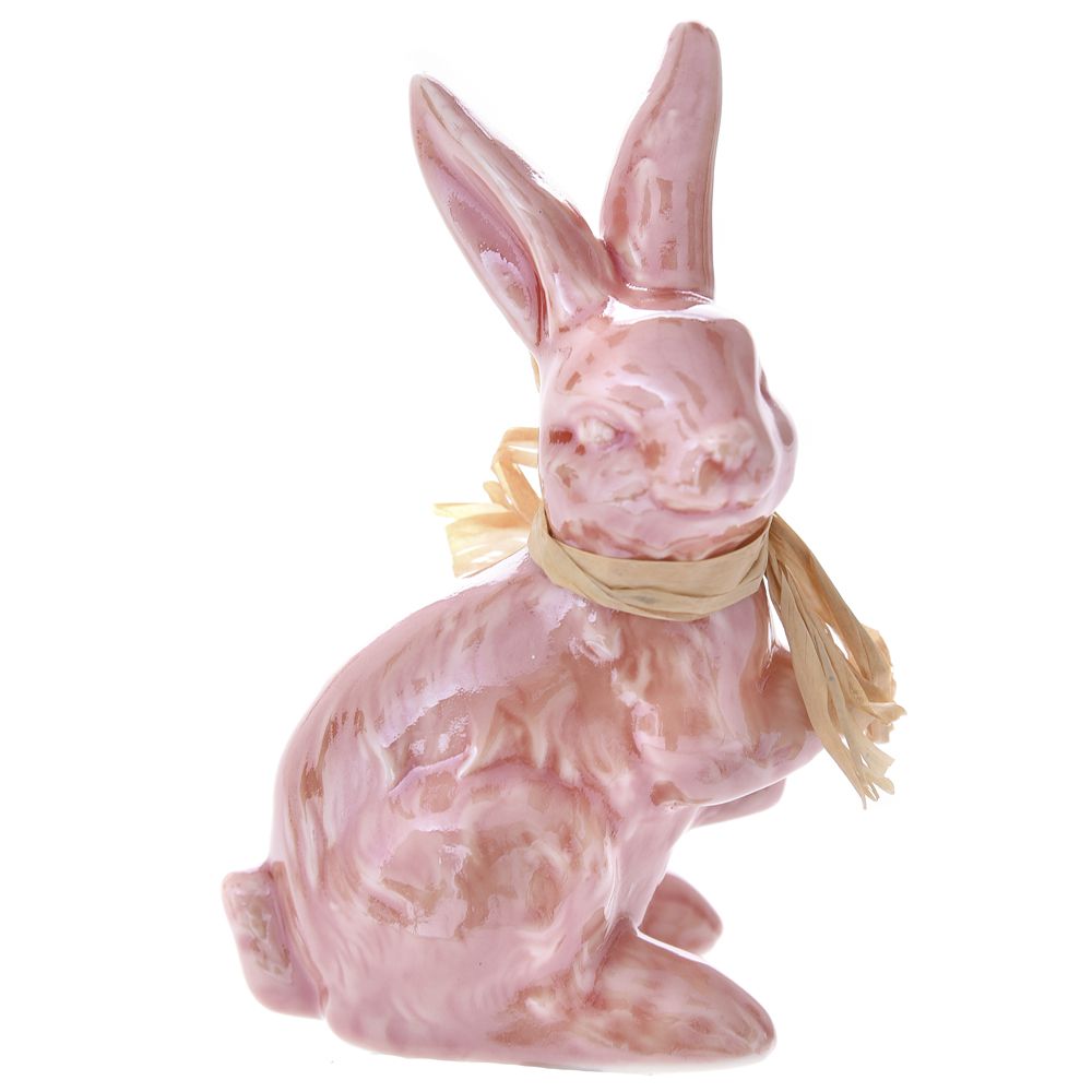 71272 USKRŠNJI KERAMIČKI ZEKA ROZE 7*5*10cm