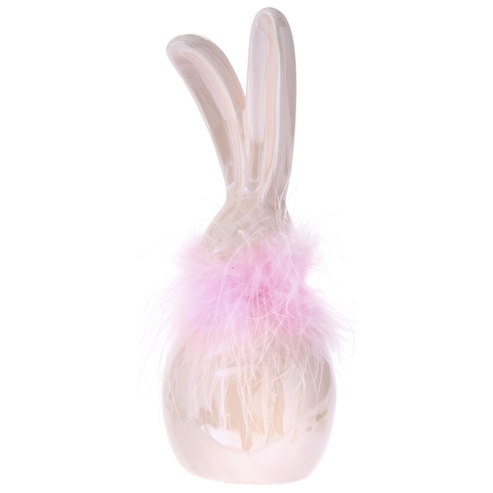 71059 USKRŠNJI KERAMIČKI ZEKA ROZE 8,5x23 CM