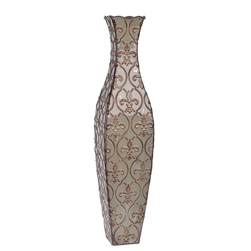 3704470057 VAZA METALNA PODNA 13*13*61cm