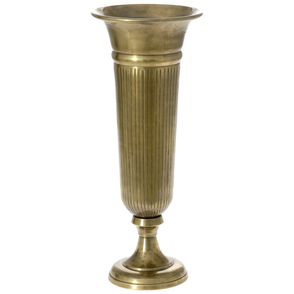 59918 VAZA OD ALUMINIJUMA ZLATNA U OBLIKU PEHARA 20*50cm