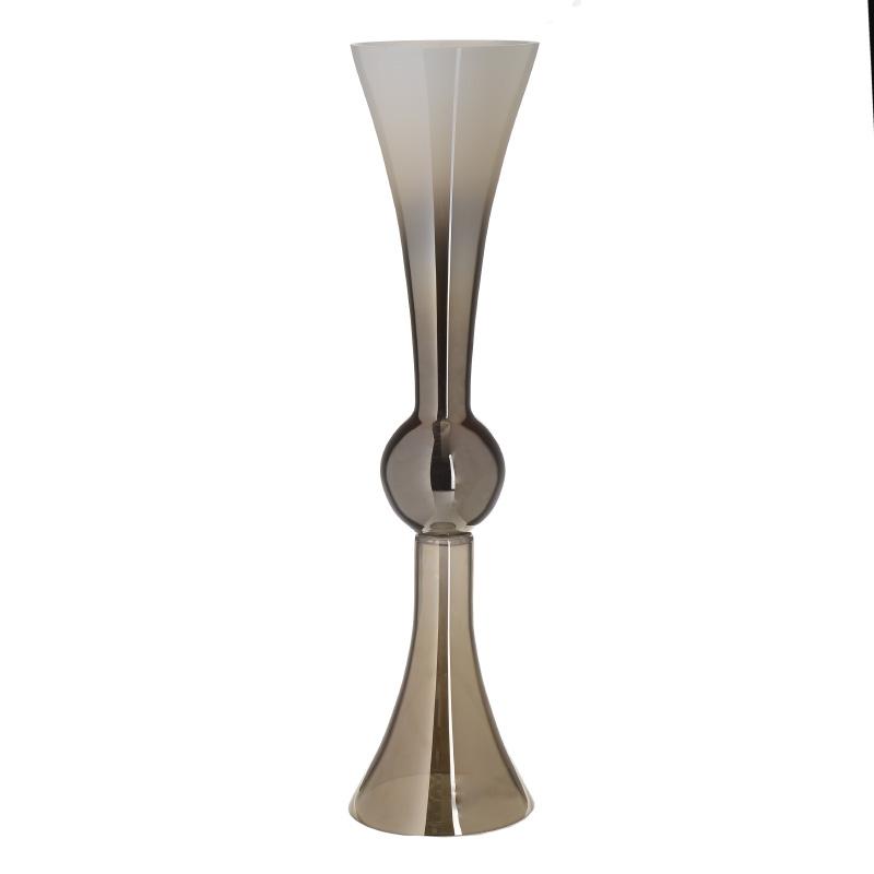 3706390097 VAZA STAKLENA BELO SREBRNA 15*60cm