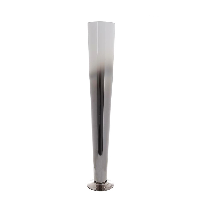 3706390033 VAZA STAKLENA SIVO-BELA 11*11*40cm