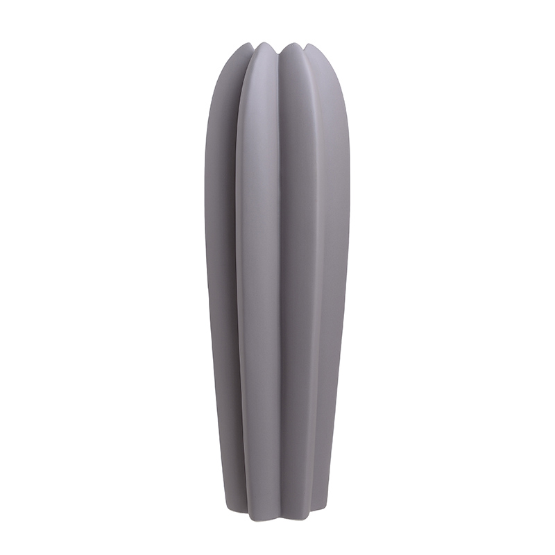 3707970010 VAZNA KERAMIČKA SIVA RELJEFNA 14*46cm