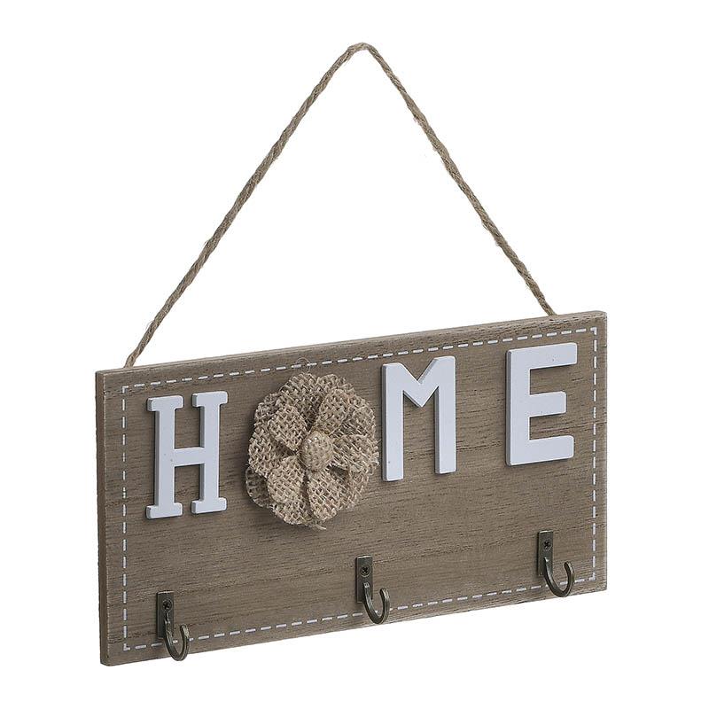 6701510112 VEŠALICA DRVENA HOME 20X3X10 CM