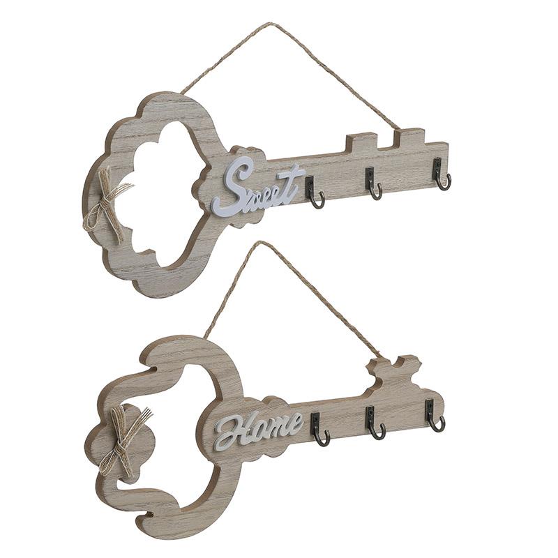 6701510111 VEŠALICA DRVENA KLJUČ 2 MODELA 30X1X14 CM