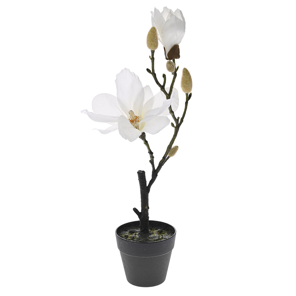 77050 VEŠTAČKA BELA MAGNOLIJA U SAKSIJI 40 CM