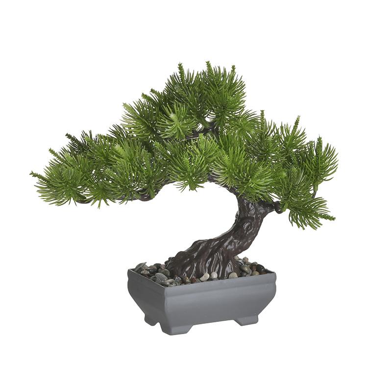 6850330012 VEŠTAČKI BONSAI U SAKSIJI 2 BOJE 23X13X23 CM