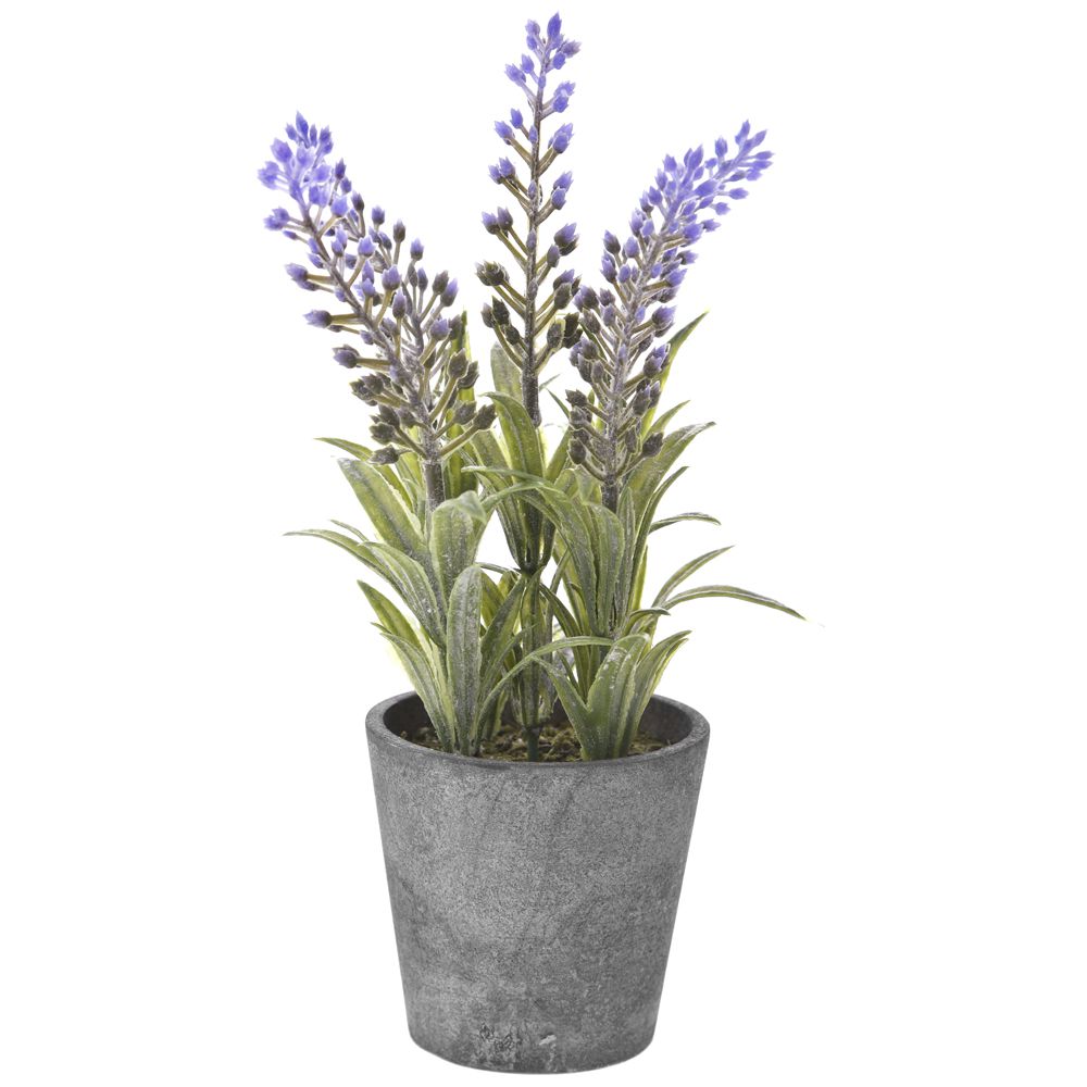 70870 VEŠTAČKI CVET LAVANDA U SAKSIJI 22 CM