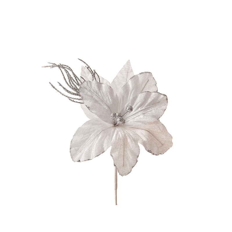 50120 X VEŠTAČKI CVET MAGNOLIJA BELA 19*30cm