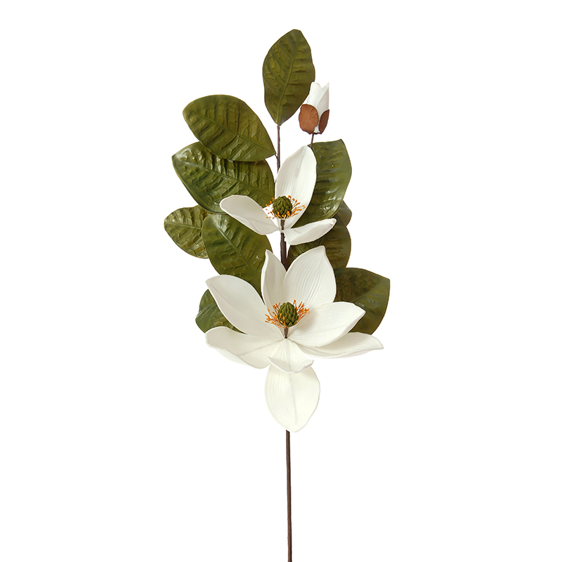 57427 VEŠTAČKI CVET MAGNOLIJA BELA 78cm