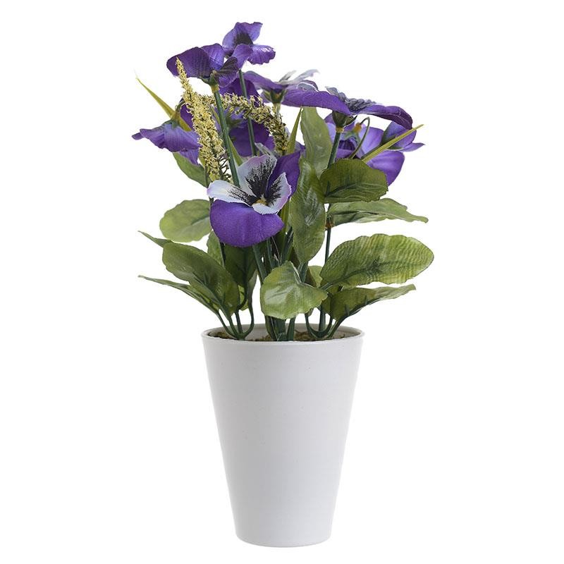 3854750191 VEŠTAČKI CVET U KERAMIČKOJ SAKSIJI 25cm