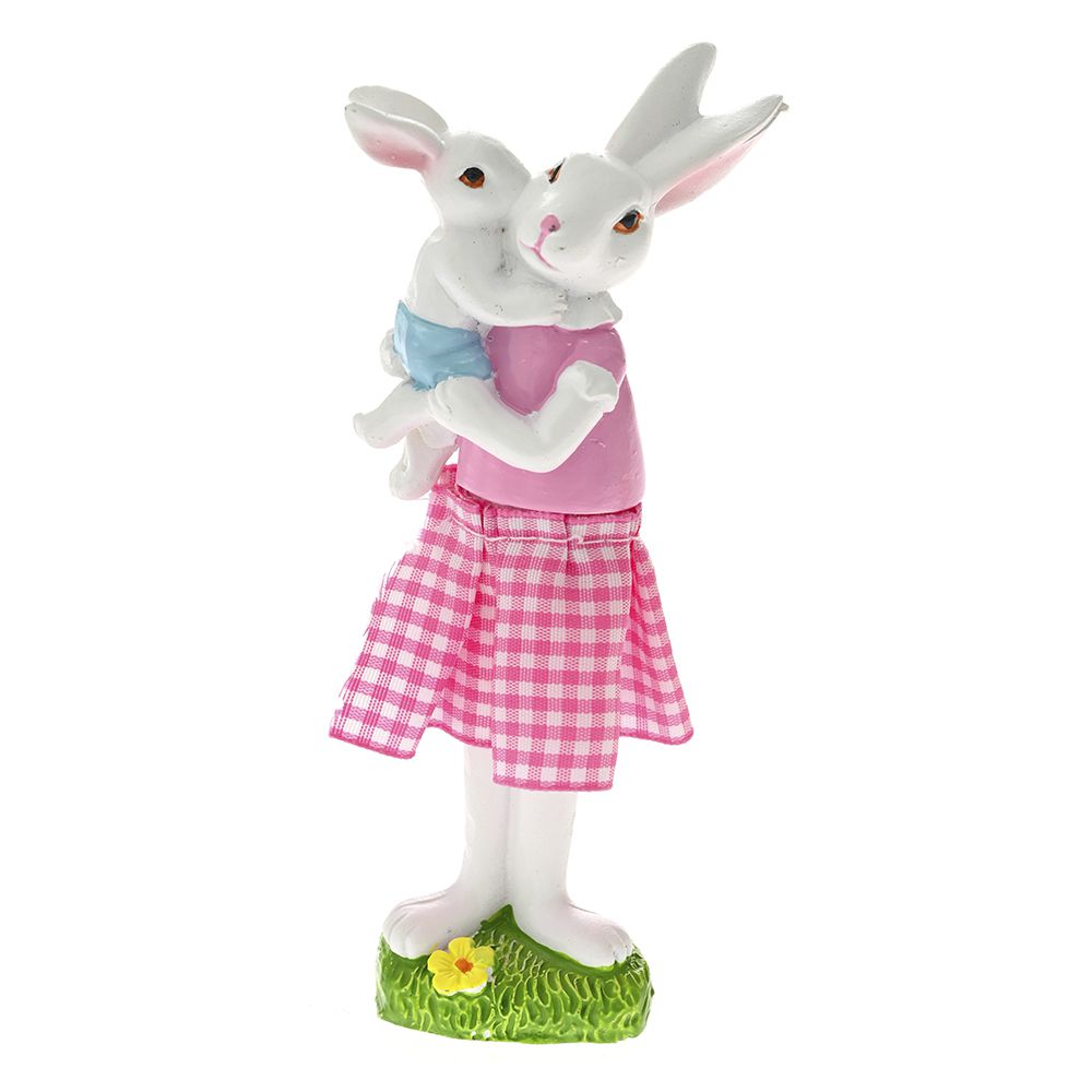 77160 ZEKA SA MAMOM OD POLIREZINA U ROZE HALJINI 5.8X4.4X13.5 CM