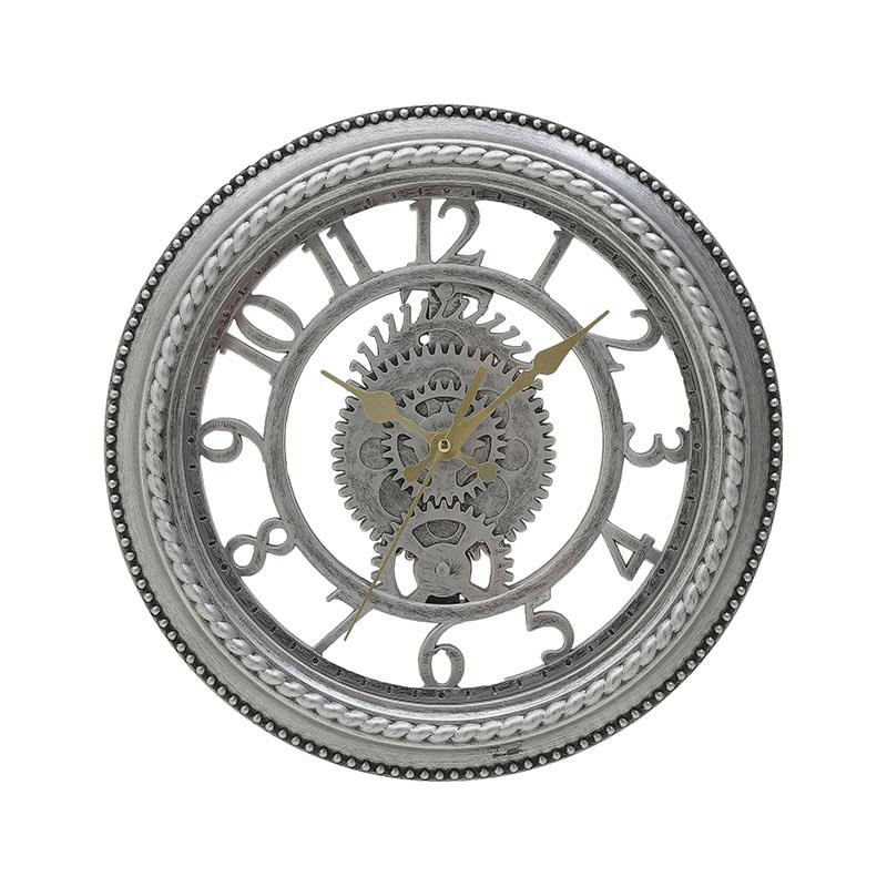 3202840170 ZIDNI SAT SREBRNI PLASTIČNI 30X4.5 CM