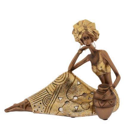 84760 FIGURA AFRIKANKA 23X10X18 CM