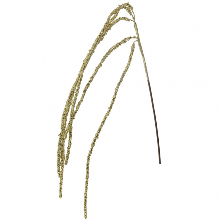 75458 GRANČICA VISEĆA ZLATNA SA KAMENČIĆIMA X5 55X50 CM