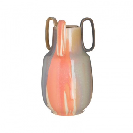 3704730066 KERAMIČKA AMFORA PASTEL MULTICOLOR 17X32 CM