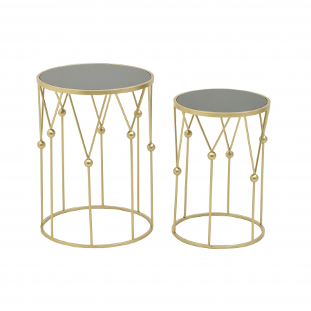 3506980047 STO METAL STAKLO CRNO ZLATNI /2 40X55 CM