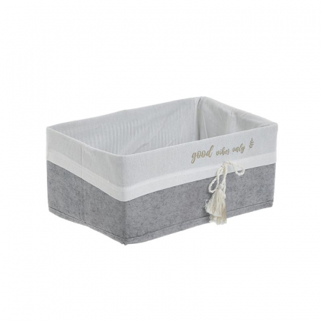 6707950002 KORPICA POSTAVLJENA PLATNOM SIVA 30X20X13 CM