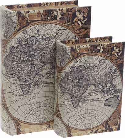 3701060020 KUTIJA KNJIGA ATLAS OBLOŽENA VEŠTAČKOM KOŽOM S/2 9X8X27 CM