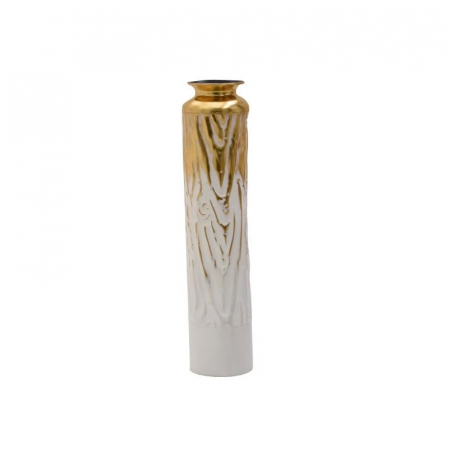 3704470224 METALNA VAZNA ĆUP BELO ZLATNA 14X61 CM
