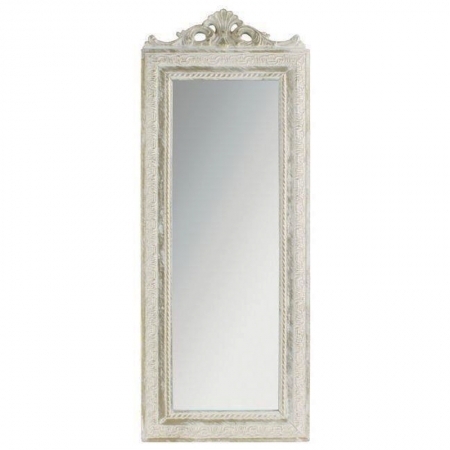 3952610030 ZIDNO OGLEDALO BELO-ZLATNO 35*90cm
