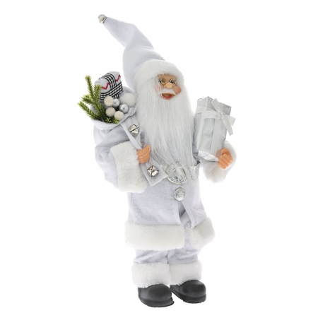 79352 PLIŠANI DEDA MRAZ BELI 30 CM